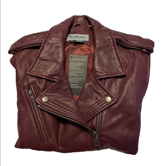 💫HP💫NuBorn Leather NWT - Lady Biker’s Lambskin Vest 3X - Picture 8 of 16